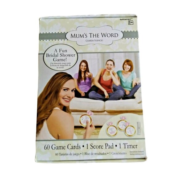 Mums The Word Bridal Shower Party Game Set - Picture 3 of 5